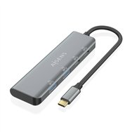 Aisens hub usb 3.2 gen1 5g usb-c, usb-c/m-2xusb-c/h-2xusb-a/h, gris, 15 cm