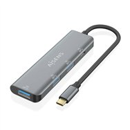 Aisens hub usb 3.2 gen1 5g usb-c, usb-c/m-1xusb-c/h-3xusb-a/h, gris, 15 cm