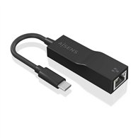 Aisens conversor usb3.1 gen1 usb-c a ethernet gigabit 10/100/1000 mbps, negro, 11 cm