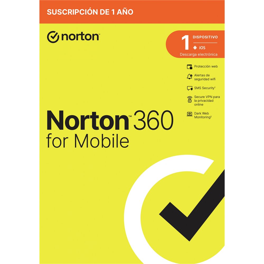 Nortonlifelock 360 mobile seguridad de antivirus base portugués 1 licencia(s) 1 año(s)