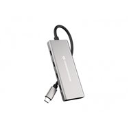 Conceptronic hubbies17g hub de interfaz usb 3.2 gen 2 (3.1 gen 2) type-c 10000 mbit/s gris