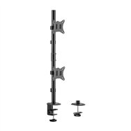 Aisens soporte de mesa eco giratorio e inclinable para 2 monitor/tv 9kg de 17-32, negro