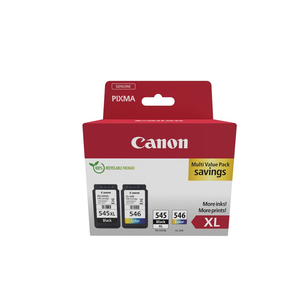 Canon 8286B012 cartucho de tinta 2 pieza(s) Original Alto rendimiento (XL) Negro Cian Magenta Amarillo