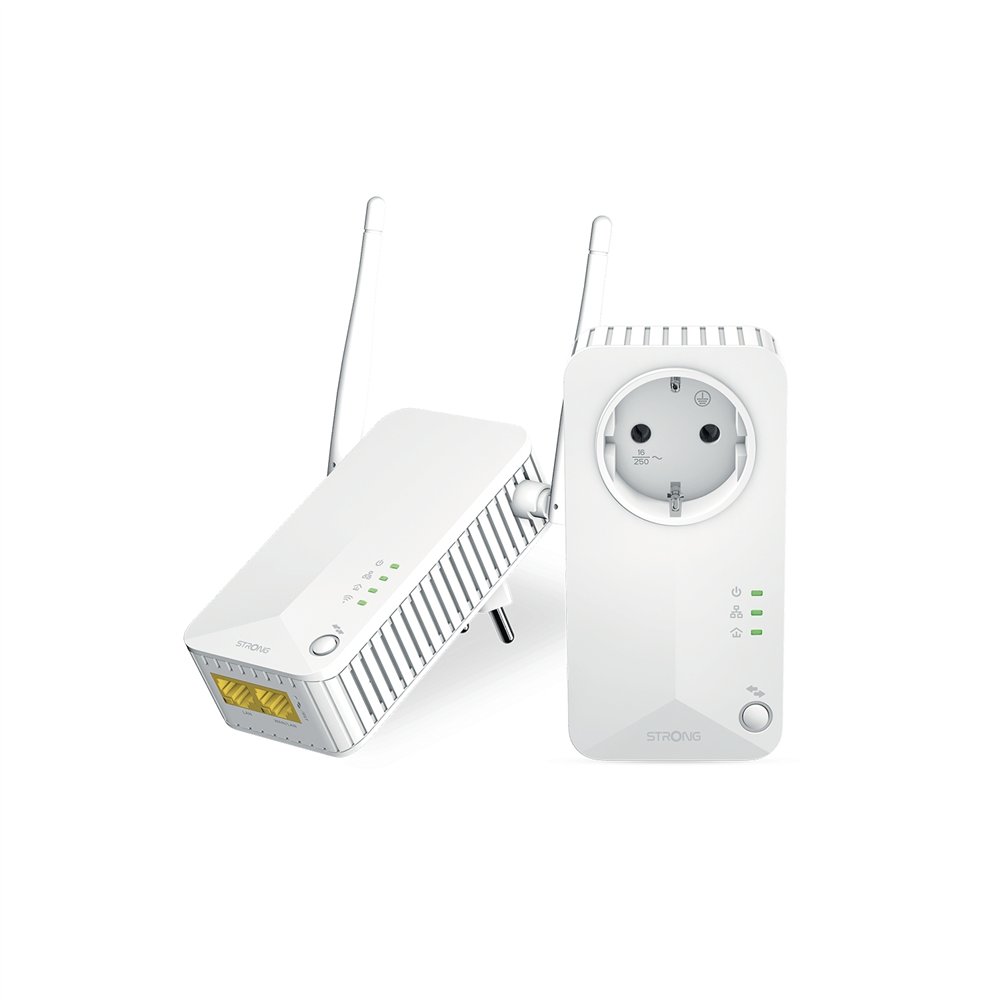 Strong powerline wi-fi 600 kit 600 mbit/s ethernet wifi blanco
