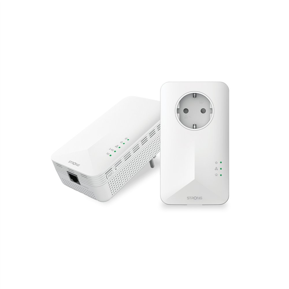 Strong powerl1000duowifieuv2 adaptador de red powerline 1000 mbit/s ethernet wifi blanco 2 pieza(s)