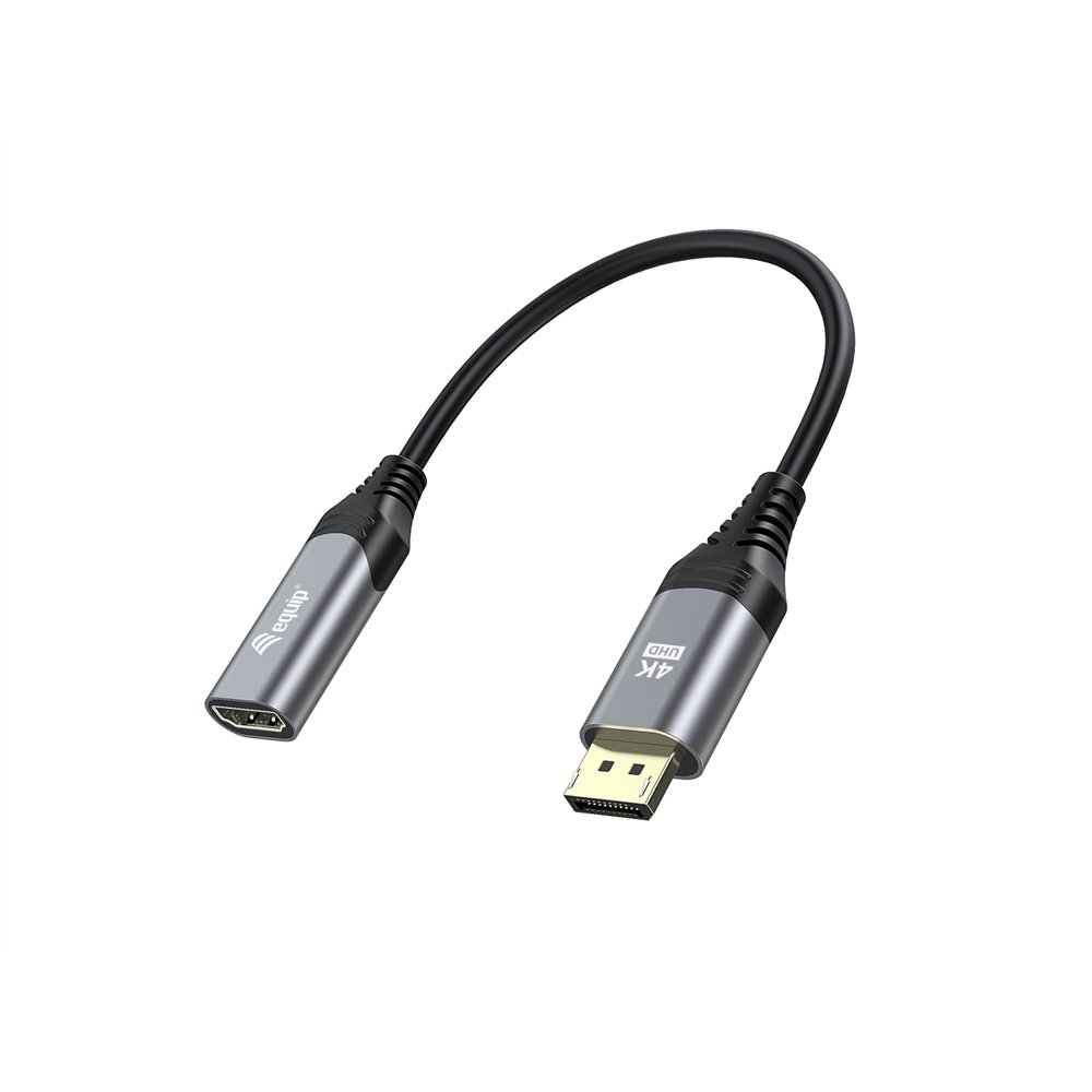 Equip 133445 adaptador de cable de vã­deo 0,15 m displayport hdmi negro, gris