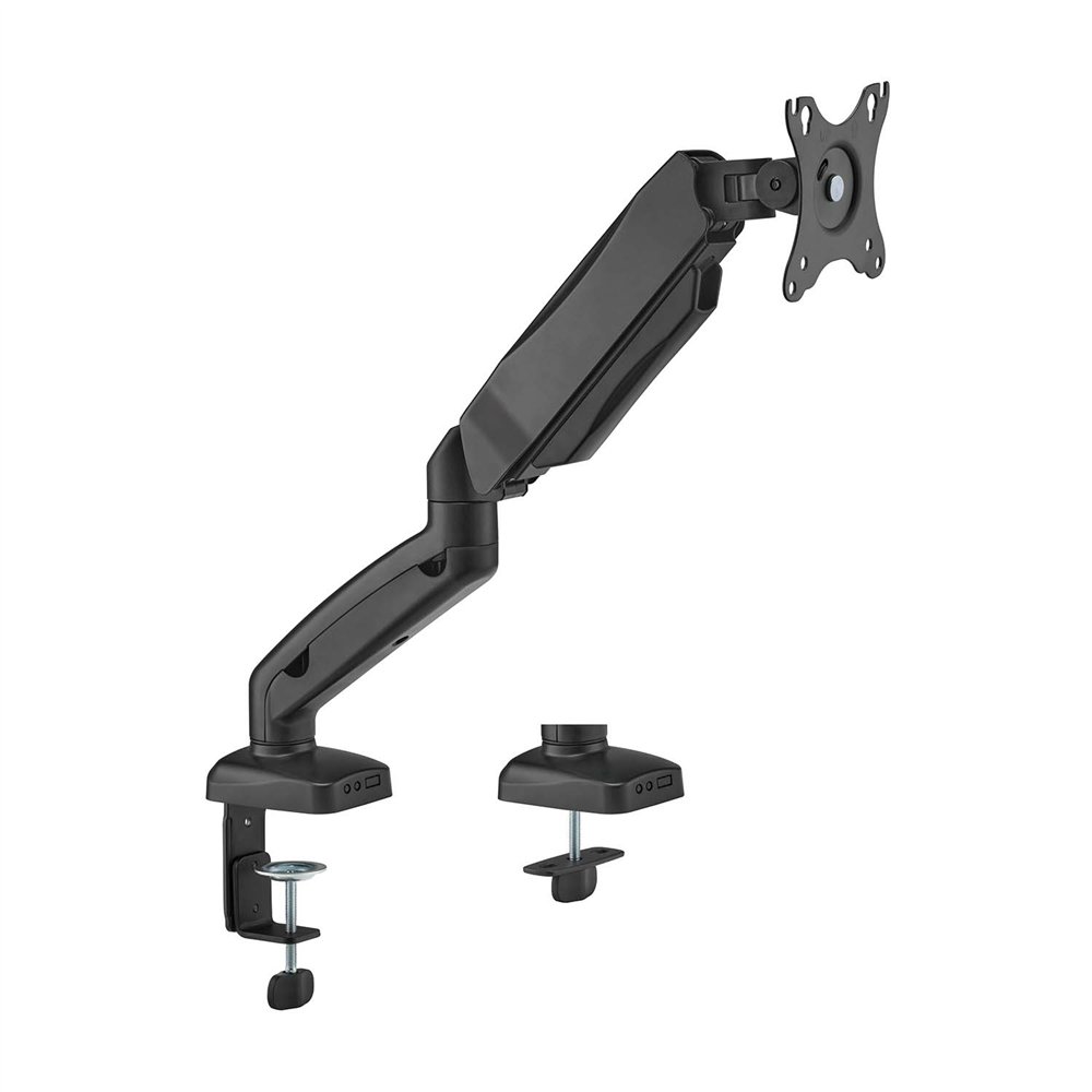 Aisens soporte de mesa pro contrapeso giratorio e inclinable para monitor/tv 9kg (3 pivotes, 1 brazo) de 17-32, negro