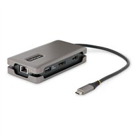 startech.com adaptador multipuertos usb-c - hdmi/dp 4k a 60hz - hub ladrón usb de 3 puertos - power delivery de paso de 100w - g