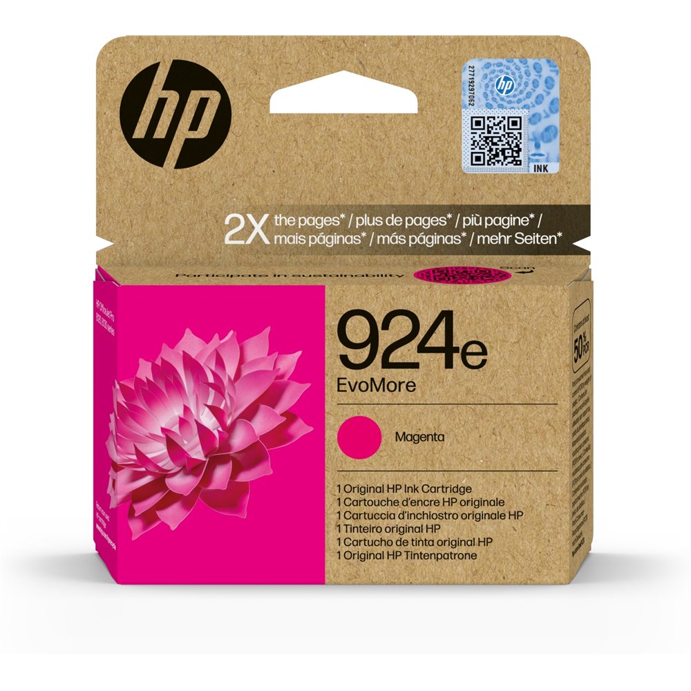 Hp 924e cartucho de tinta original evomore magenta