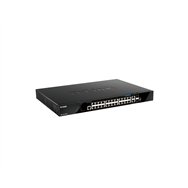 D-link dgs-1520-28mp/e switch gestionado l3 gigabit ethernet (10/100/1000) energã­a sobre ethernet (poe) 1u negro