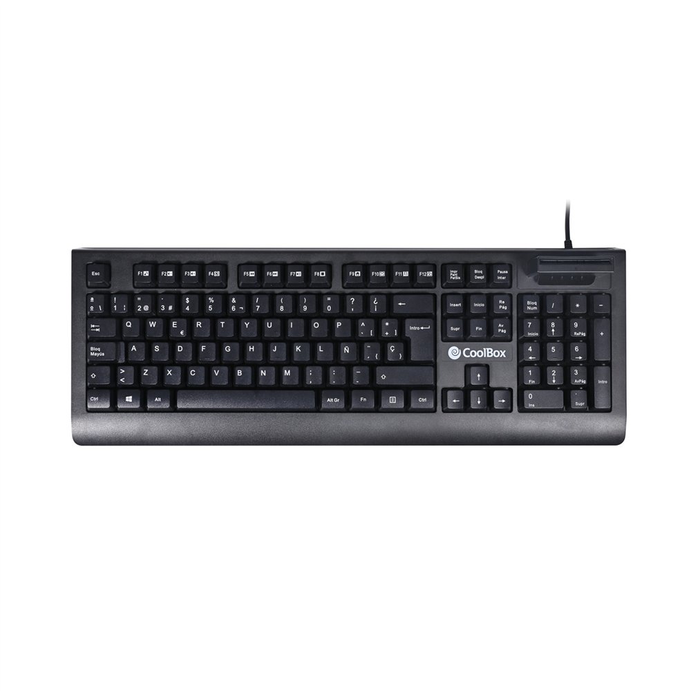 Coolbox coo-tec04dni teclado usb qwerty español negro