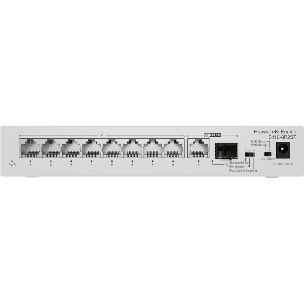 Huawei cloudengine s110-8p2st energã­a sobre ethernet (poe) gris