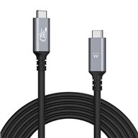 Ewent EC1070 cable USB 1 m USB4 Gen 3x2 USB C Negro