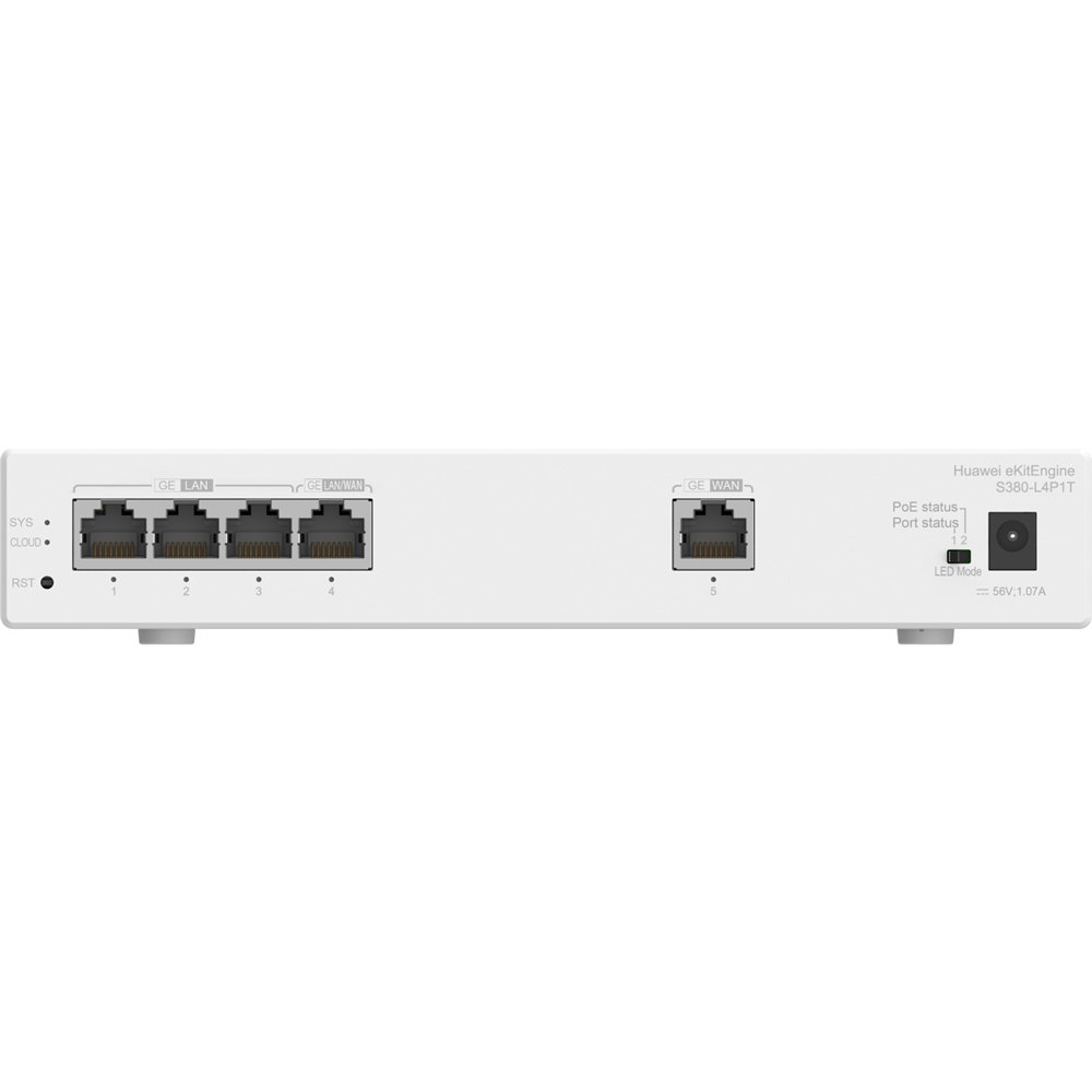 Huawei S380-L4P1T Gigabit Ethernet (10/100/1000) Energía sobre Ethernet (PoE) Gris