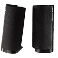 Hama altavoz estã©reo con conexiã³n usb a y jack de 3,5mm, control de volumen integrado, color negro.