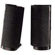 hama altavoz estéreo con conexión usb a y jack de 3,5mm, control de volumen integrado, color negro.