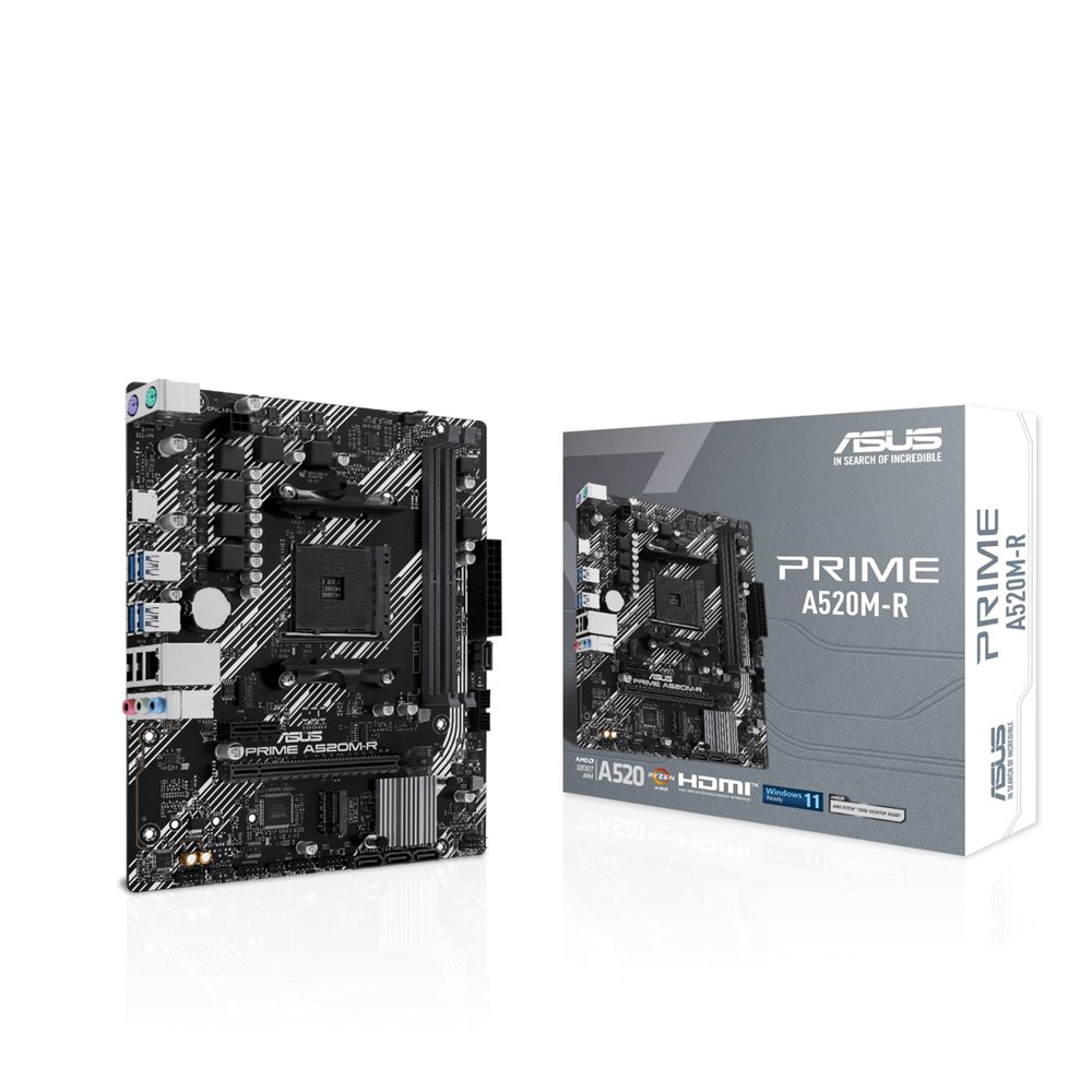 asus prime a520m-r amd a520 zócalo am4 micro atx