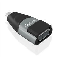 Aisens adaptador conversor aluminio usb-c a vga, usb-c/m-hdb15/h, gris
