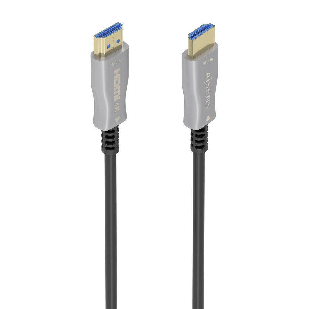 Aisens cable hdmi v2.0 aoc premium alta velocidad / hec 4k@60hz 18gbps, a/m-a/m, negro, 10 m