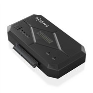 aisens estación de docking sata 2.5/3.5, m.2 nvme a usb 3.0/3.1 gen1, clone, negro