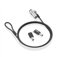 Aisens cable de seguridad tipo nano con cerradura de llave para ordenador, monitor, portã¡til 1.5m