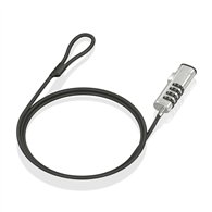 Aisens cable de seguridad tipo nano con cerradura de combinaciã³n para ordenador, monitor, portã¡til 1.5m
