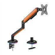 Aisens soporte de mesa rgb gaming contrapeso giratorio e inclinable para monitor/tv 9kg (3 pivotes, 1 brazo) de 17-32, negro-nar