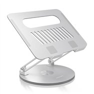 Aisens soporte de sobremesa xl giratorio ajustable para portã¡til / tablet 10-17, plata