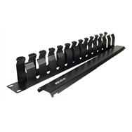 Phasak guiacables con tapa para rack de 19" 1u - pa 5095