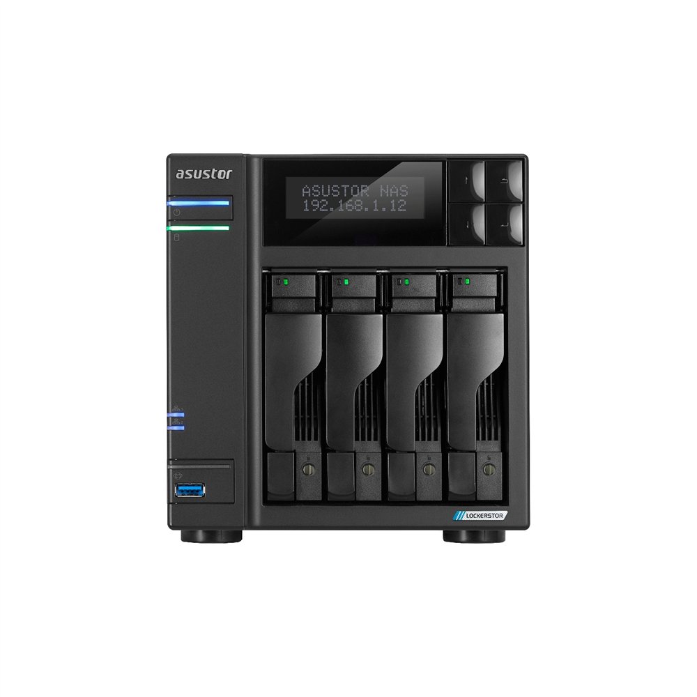 asustor lockerstor 4 gen2 (as6704t) nas escritorio ethernet negro n5105