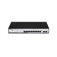 D-link dgs-1210-10 gestionado l2 gigabit ethernet (10/100/1000) 1u negro, gris