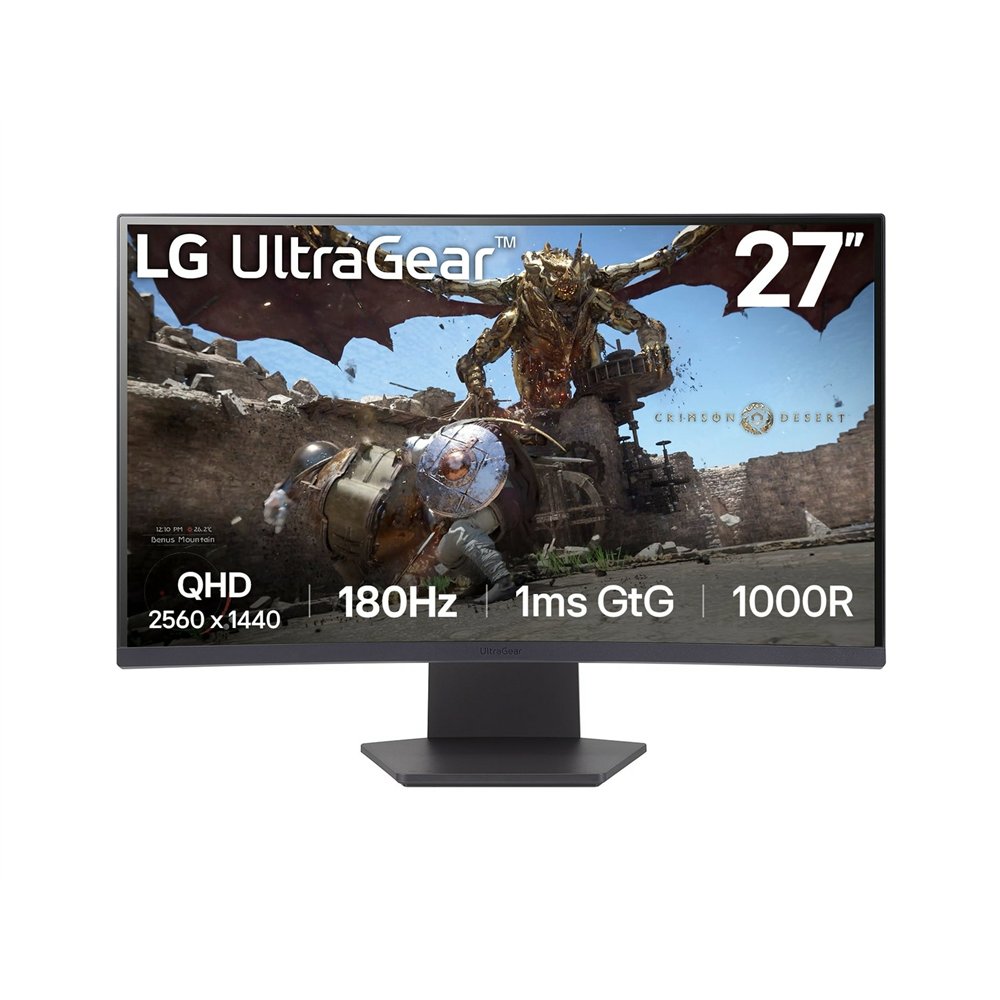 Lg 27gs60qc-b pantalla para pc 68,6 cm (27") 2560 x 1440 pixeles full hd lcd negro