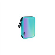 milan sunset plumier de 2 pisos con 2 gomas de borrar, sacapuntas, lapiz, boligrafo compact, regla, 12 lapices de colores y 18 r