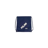 Milan serie 1918 bolsa/mochila de tiras grande - tejido 'ripstop' ligero y resistente - medidas 34x42x0.7cm - color azul oscuro