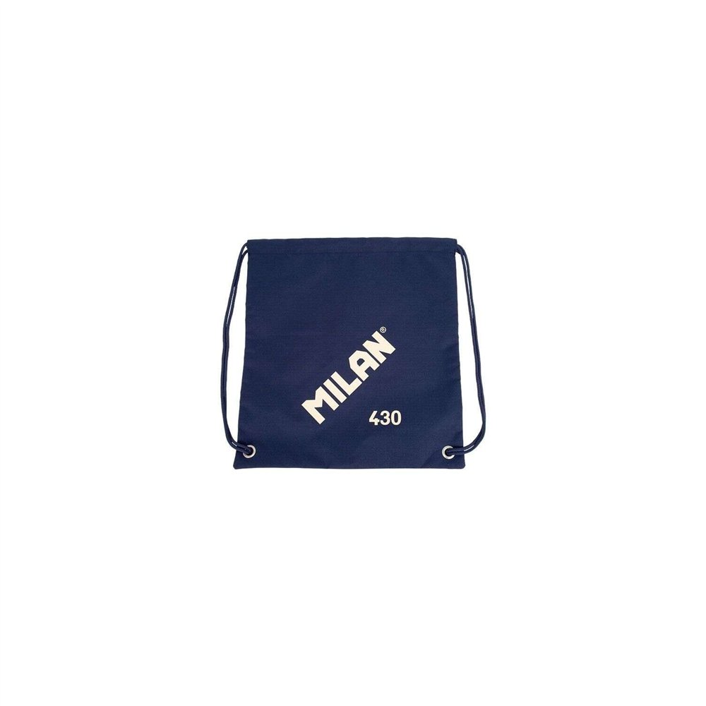 Milan serie 1918 bolsa/mochila de tiras grande - tejido 'ripstop' ligero y resistente - medidas 34x42x0.7cm - color azul oscuro