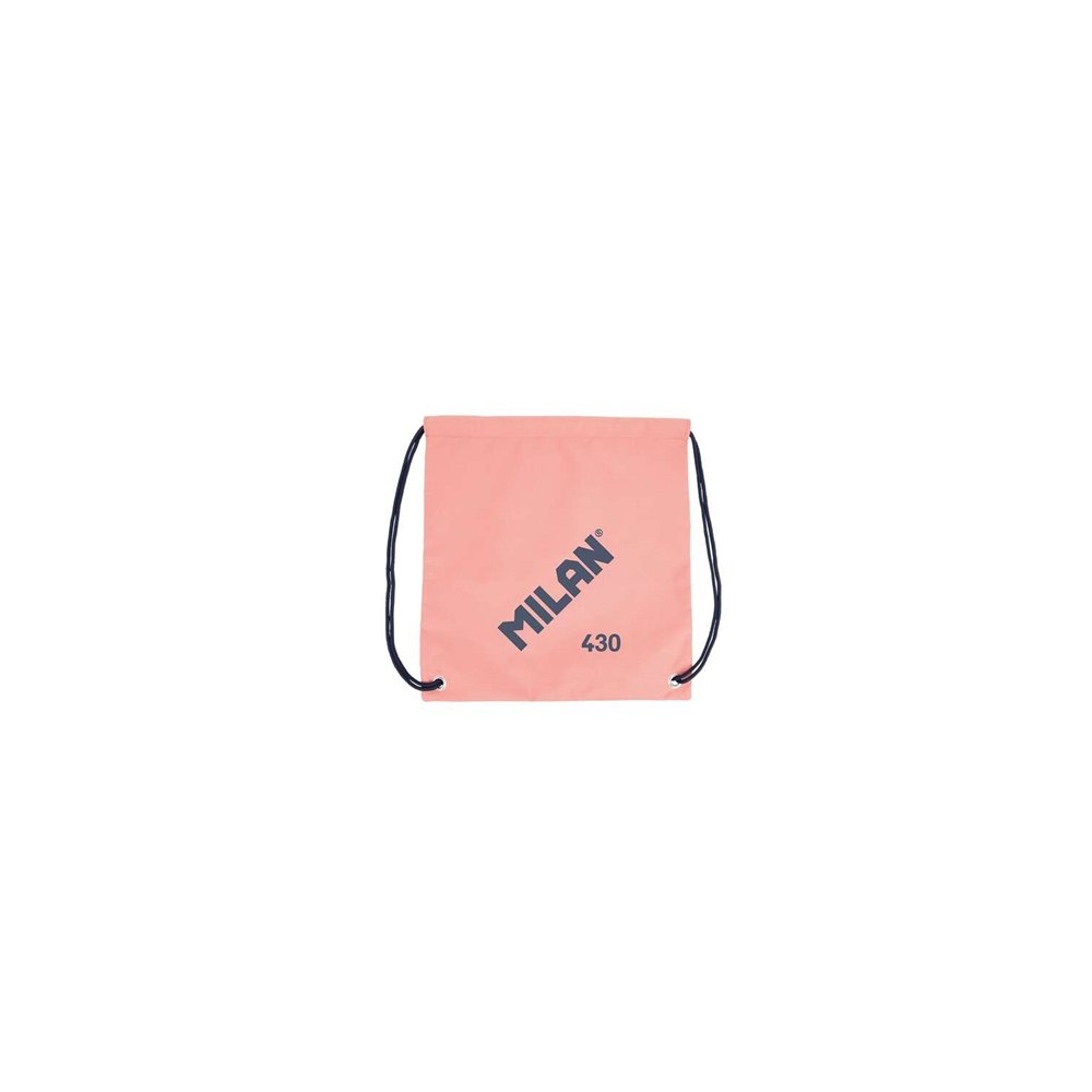 Milan serie 1918 bolsa/mochila de tiras grande - tejido 'ripstop' ligero y resistente - medidas 34x42x0.7cm - color rosa