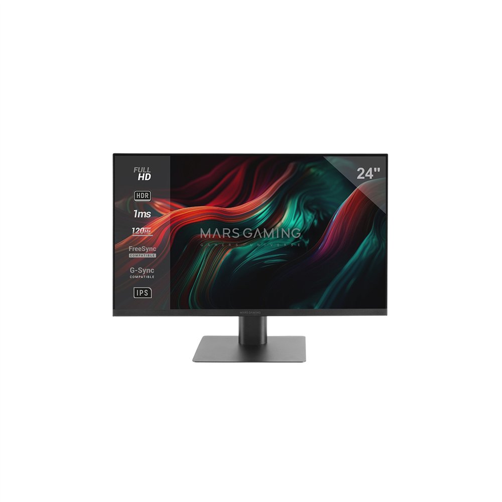 mars gaming mv-24 pantalla para pc 61 cm (24") 1920 x 1080 pixeles negro