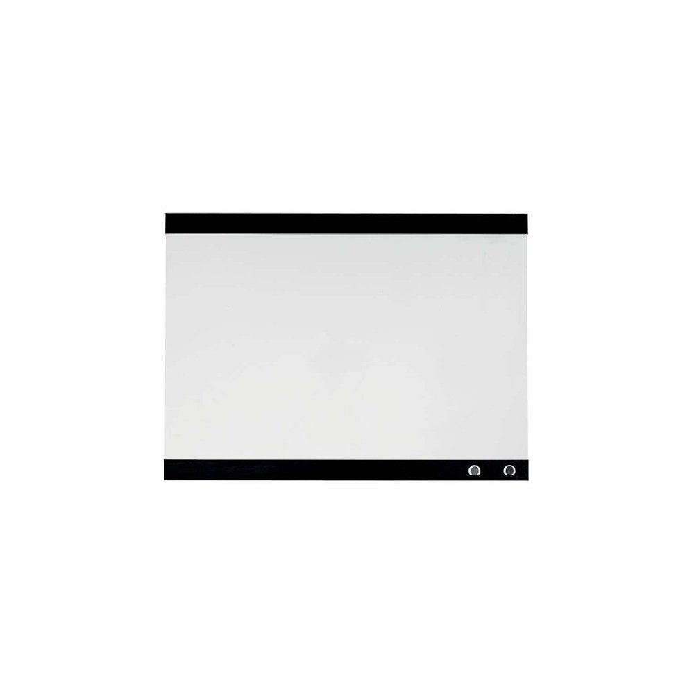 Nobo pizarra blanca magnetica peque?a con clip para notas 430x580mm - dise?o sin marco - funciones de gancho - color blanco