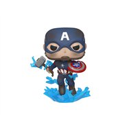 funko pop marvel los vengadores endgame capitan america con escudo roto & mjolnir 45137