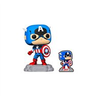 funko pop marvel a60 - comic capitan america con pin