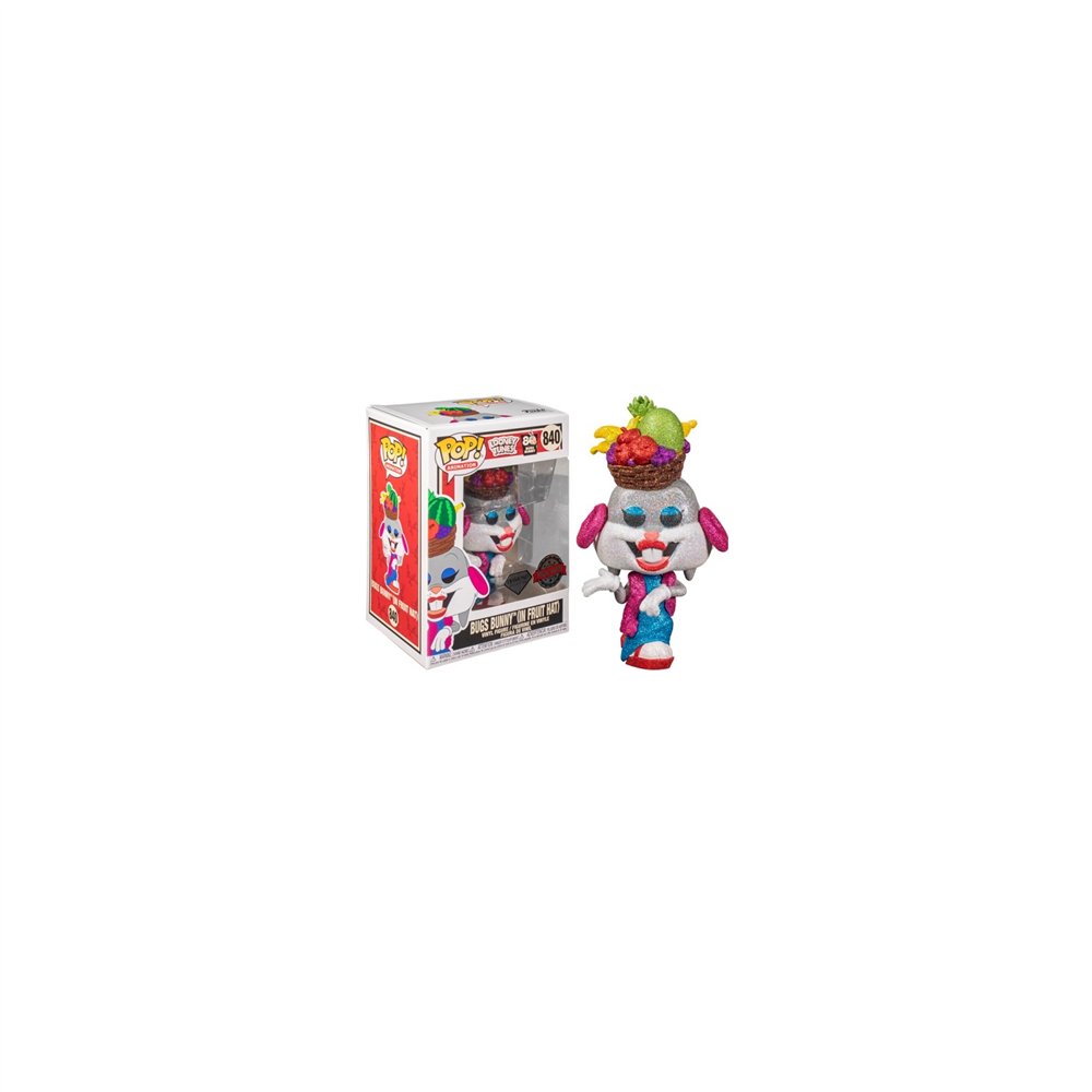 funko pop looney tunes bugs bunny con sombrero de frutas glitter efecto diamante exclusivo edicion especial 51731
