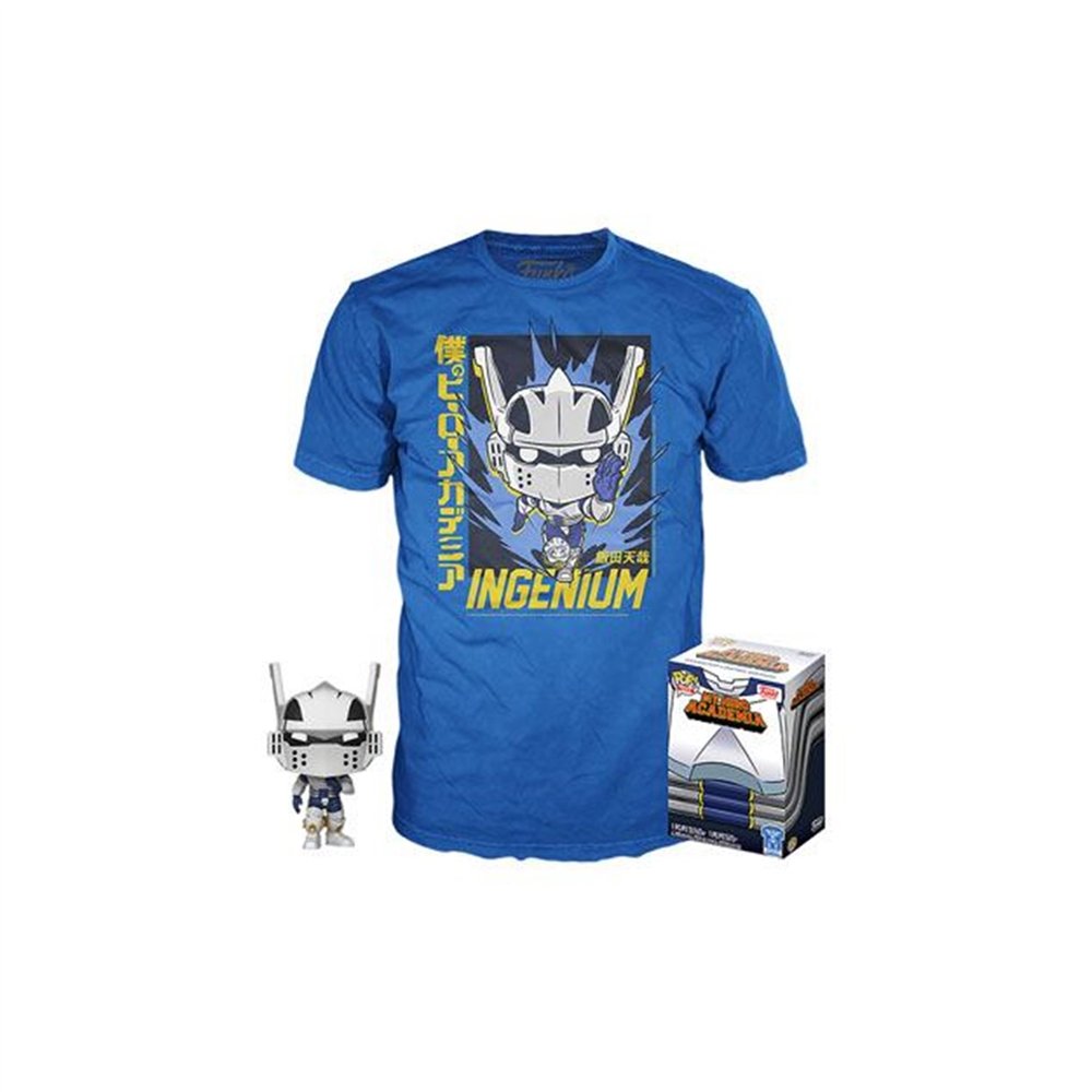 Pop & tee my hero academia tenya iida ingenium (full mech suit) funko + camiseta talla aleatoria