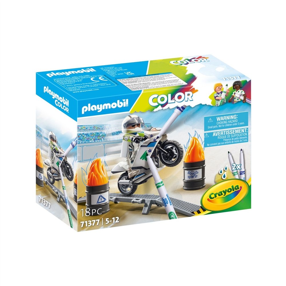 playmobil color moto