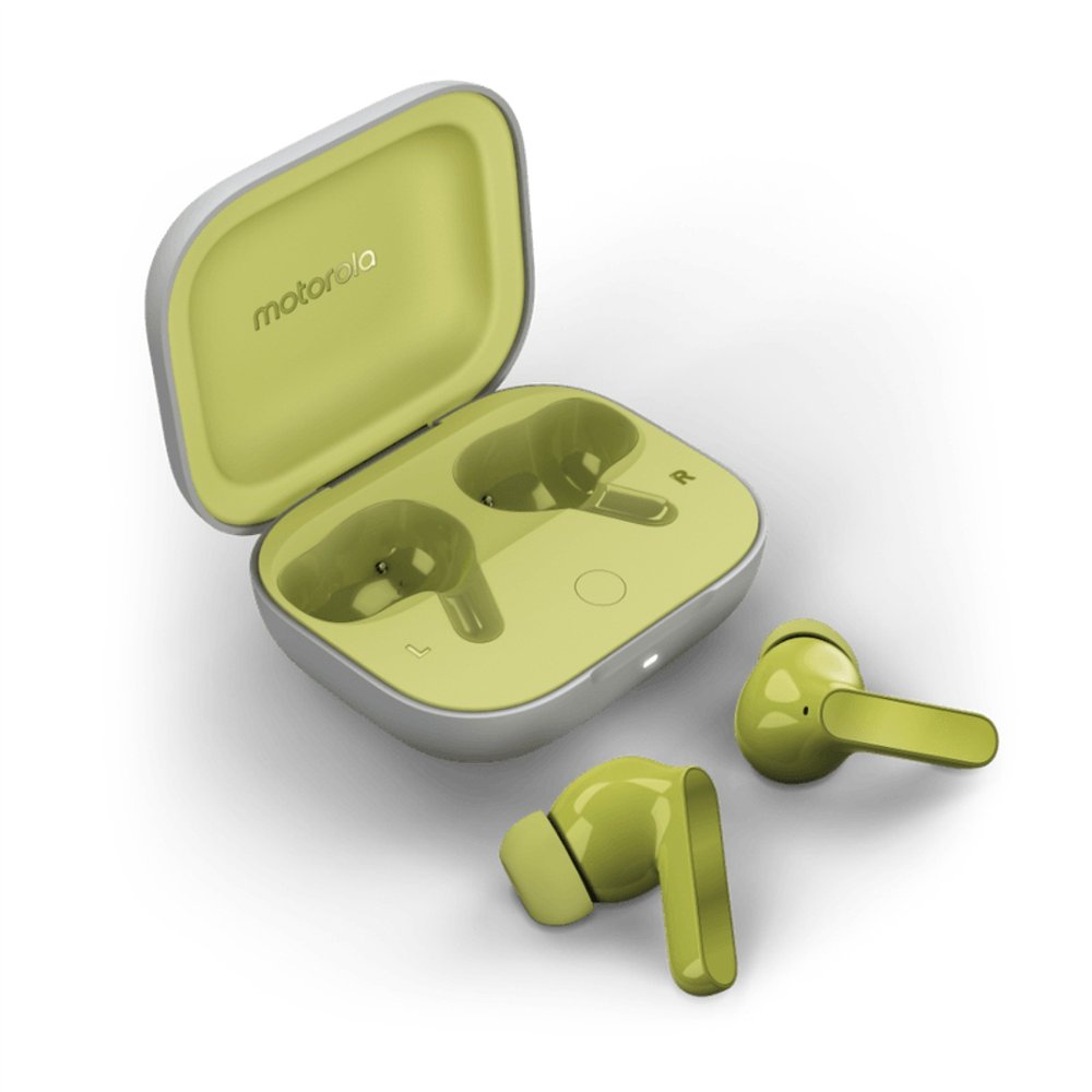motorola moto buds auriculares inalámbrico dentro de oído llamadas/música/deporte/uso diario bluetooth azul