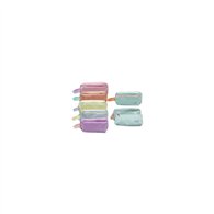 Portatodo tacto suave pastel doble c/asa colores surtidos lagart 329272