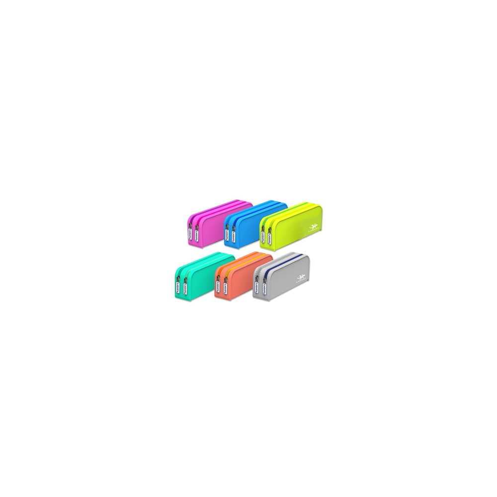 Lagart portatodo silicona rectangular doble cremallera