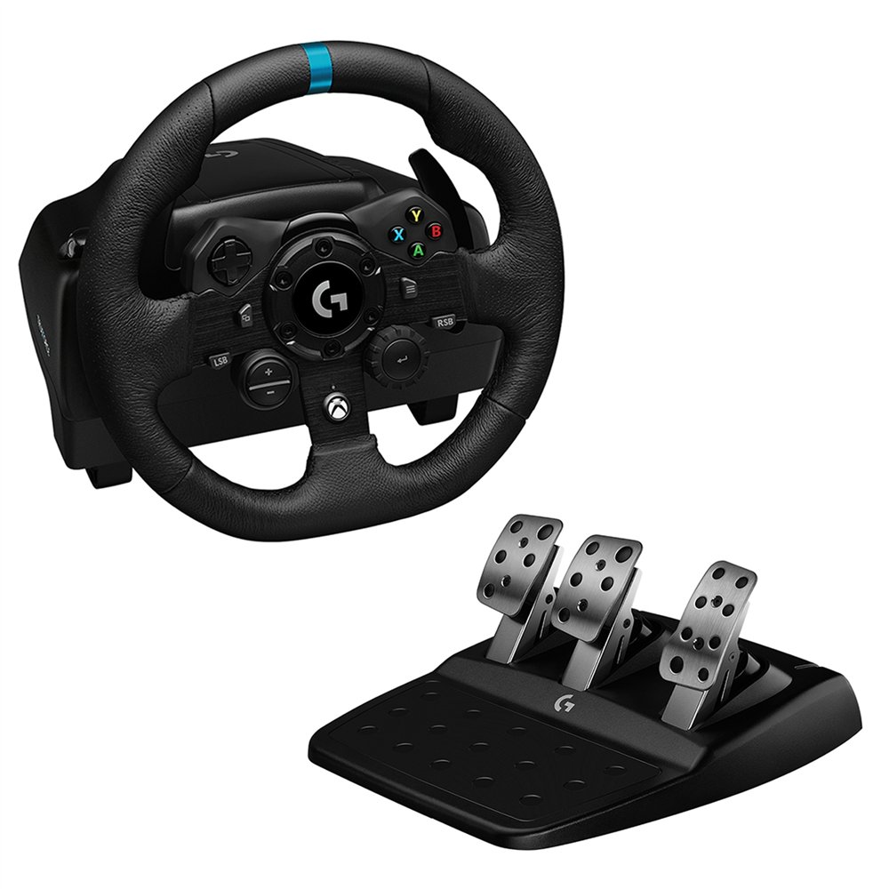 Logitech g g923 negro usb 20 volante  pedales analógico/digital pc xbox one xbox series s xbox series x
