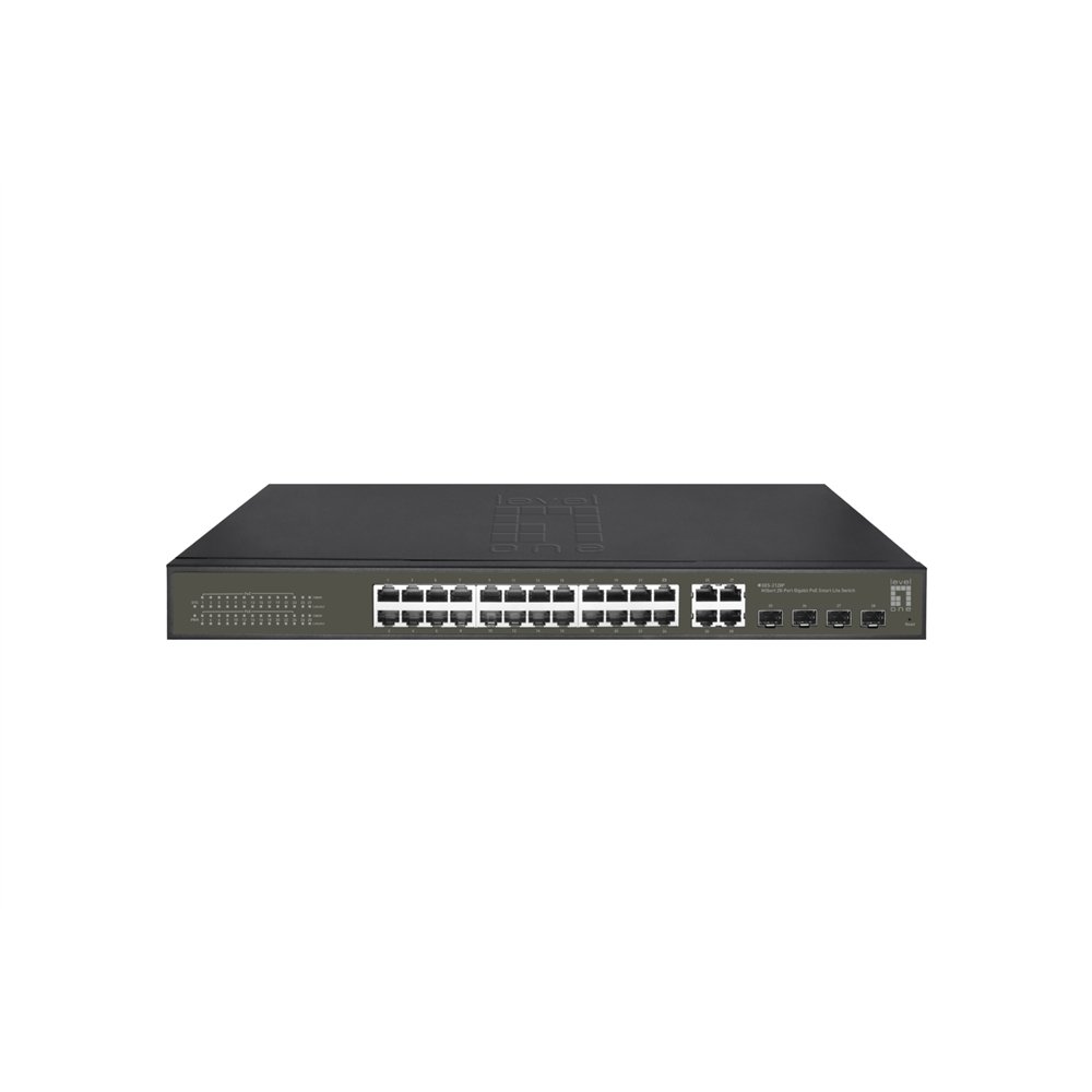 levelone ges-2128p switch gestionado l2 gigabit ethernet (10/100/1000) energía sobre ethernet (poe) negro