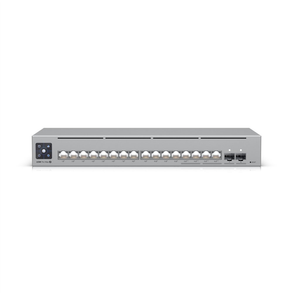 Ubiquiti pro max 16 poe gestionado l3 gigabit ethernet (10/100/1000) energía sobre ethernet (poe) gris