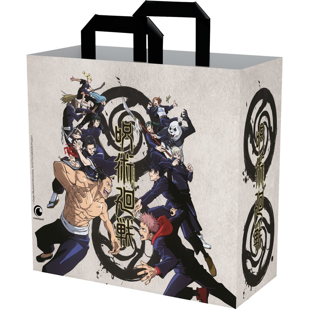 Konix jujutsu shopping bag beige bolso grande